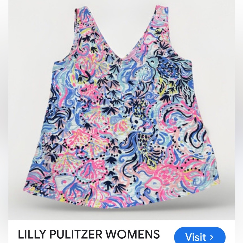 Lilly Pulitzer Women's Multicolor Sleeveless Top